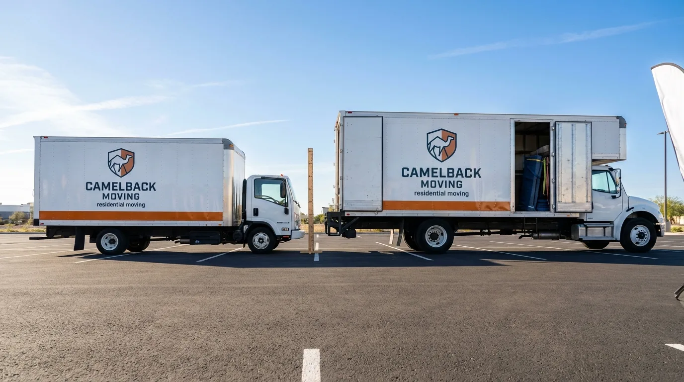 Moving truck size capacity guide in Grafton